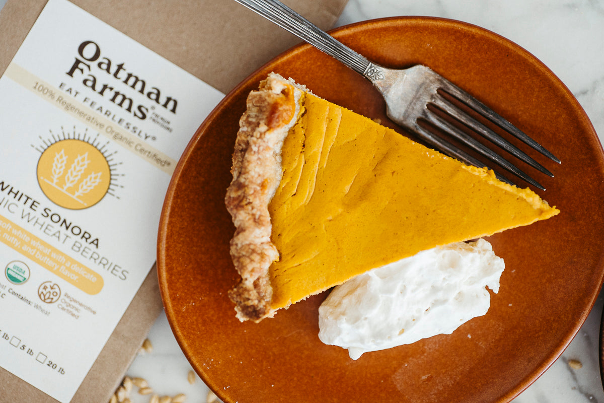 Sweet Potato Pie With Madagascar Bourbon Vanilla & Fresh Milled Pie Crust