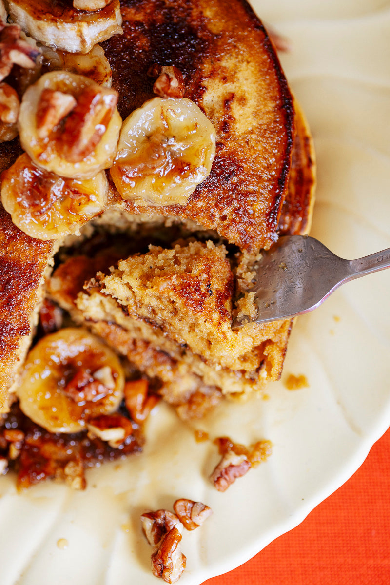 High Fiber Pumpkin Pancakes