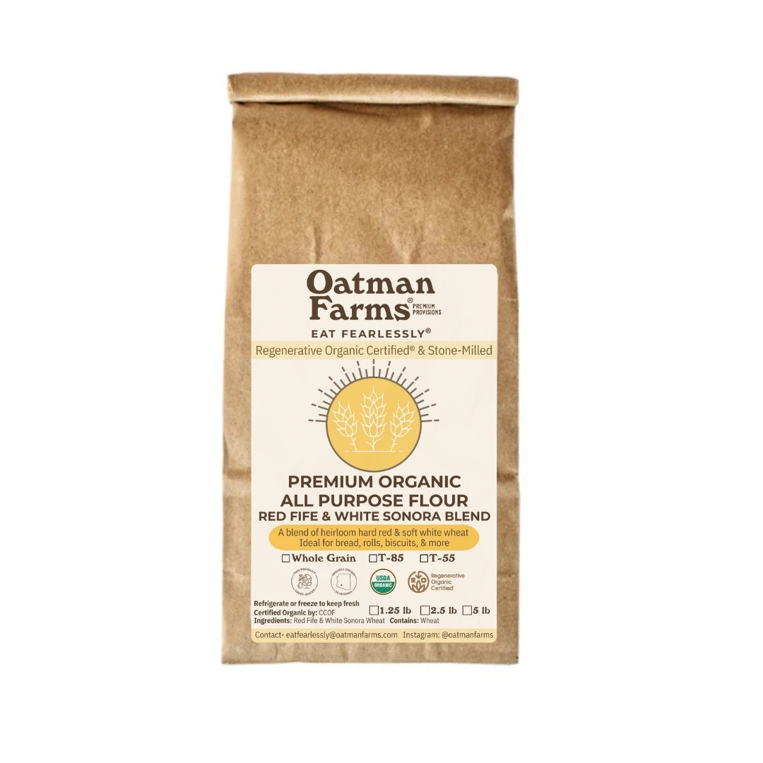 Oatman Farms Flour Red Fife White Sonora All Purpose Blend