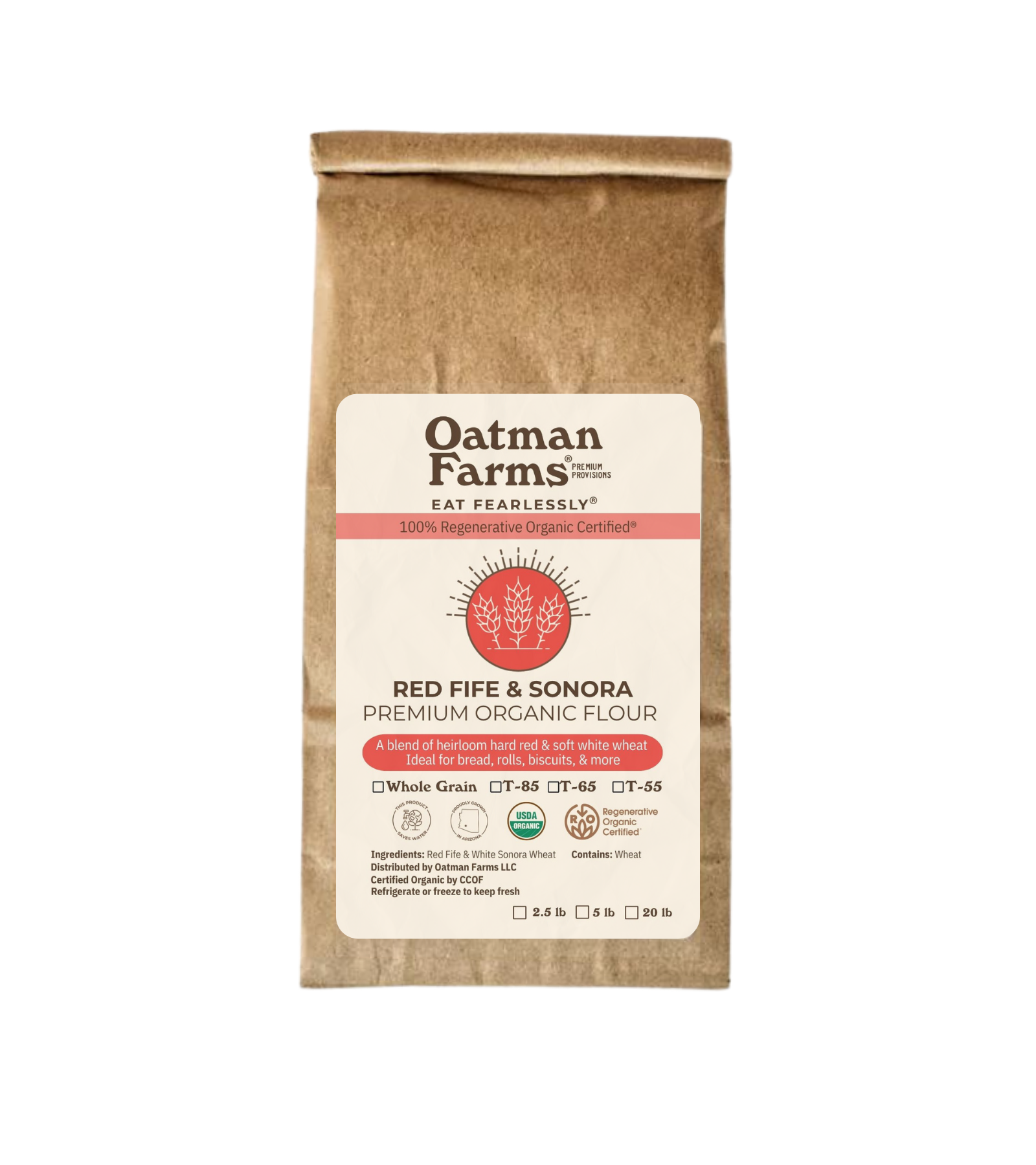 Oatman Farms Flour ROC® Red Fife & White Sonora All Purpose Flour Blend