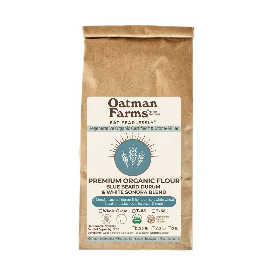 Oatman Farms LLC Flour Blue Beard Durum & White Sonora Wheat Flour Blend