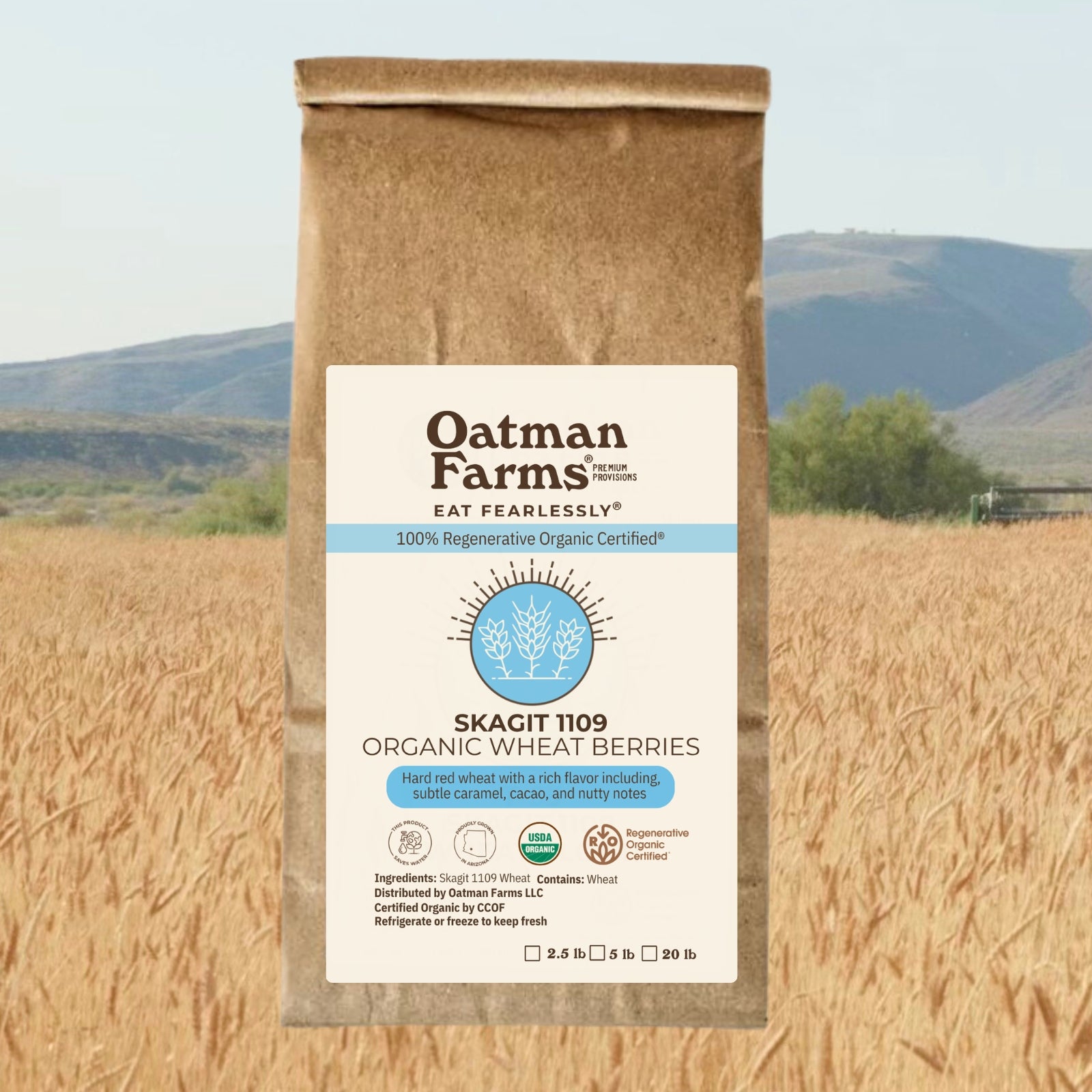 Oatman Farms LLC wheat berries ROC® Skagit 1109 Wheat Berry Blend