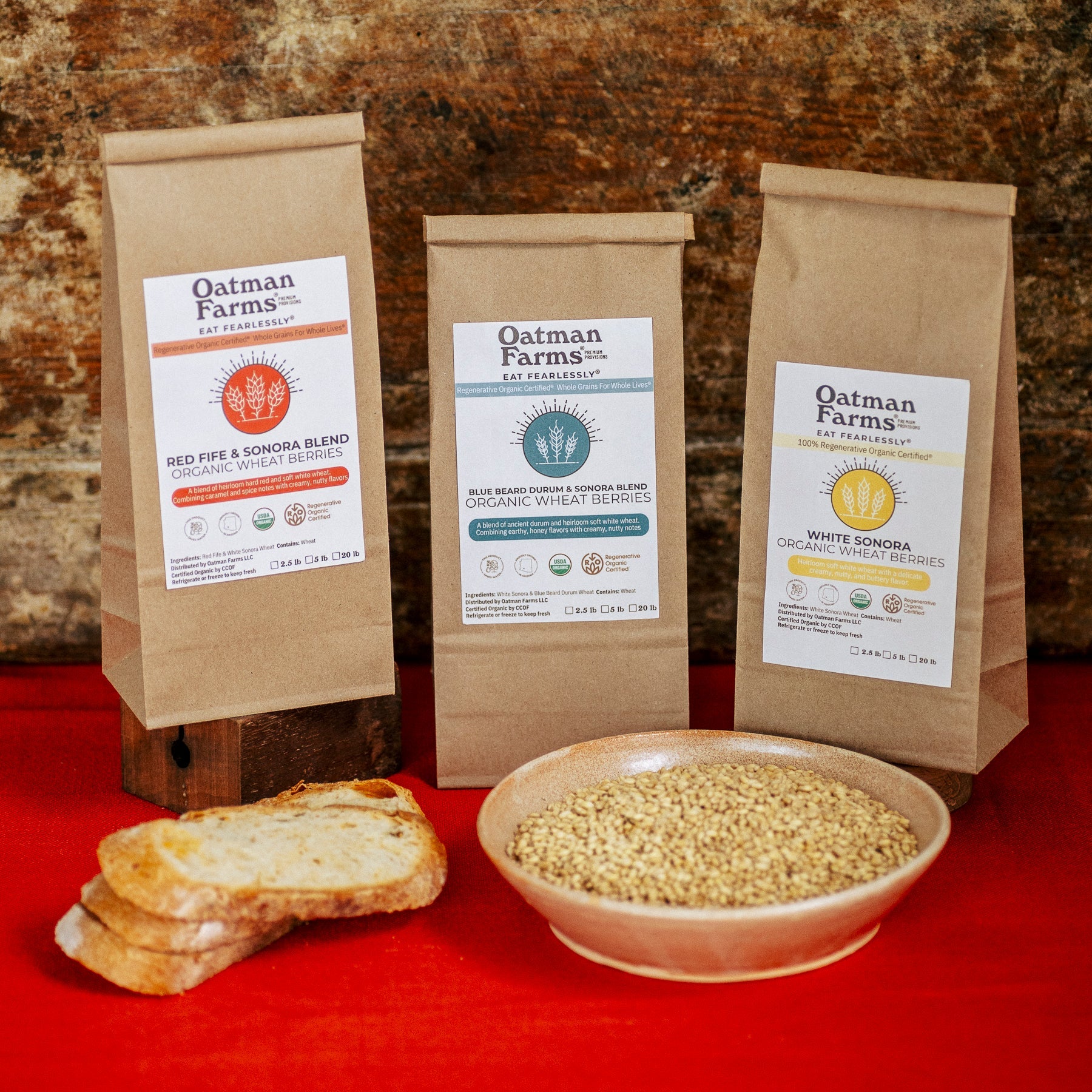 Oatman Farms LLC wheat berries ROC® White Sonora Wheat Berry Collection