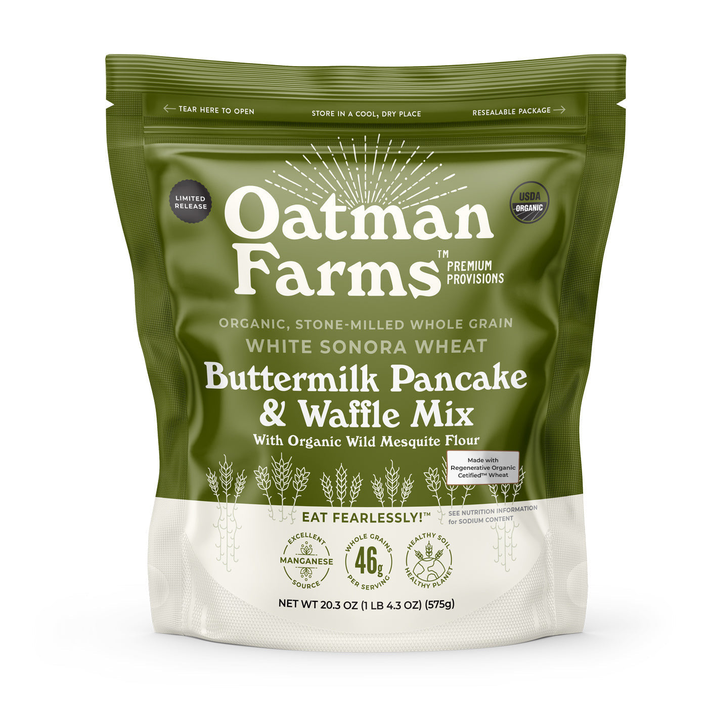 Oatman Farms Pancake and Waffle Mix White Sonora & Mesquite Flour